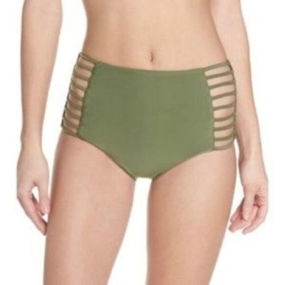 NWT Becca High Waist Enchanted Bikini Bottom - Picture 1 of 10